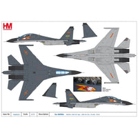 Hobby Master 9553 1/72 Su-30Mkk 20796, 5th Air Rgt., 18th Air Div., PLAAF, 2016