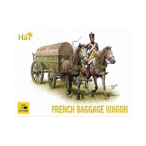Hat 8106 1/72 Napoleonic French Baggage Wagon x 3 Plastic Model Kit