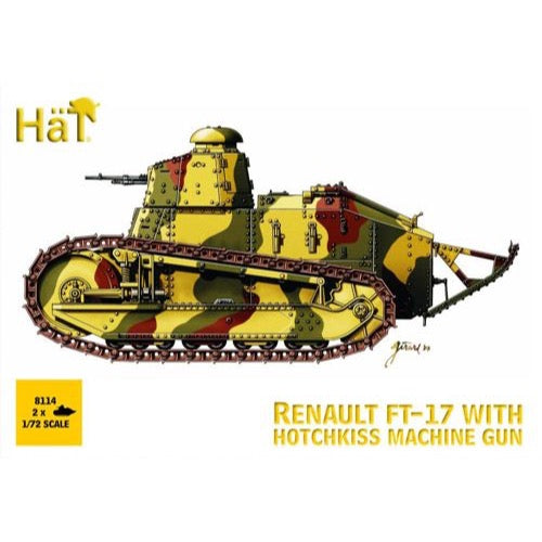 HAT 1/72 FT-17 Renault With Hotchkiss MG