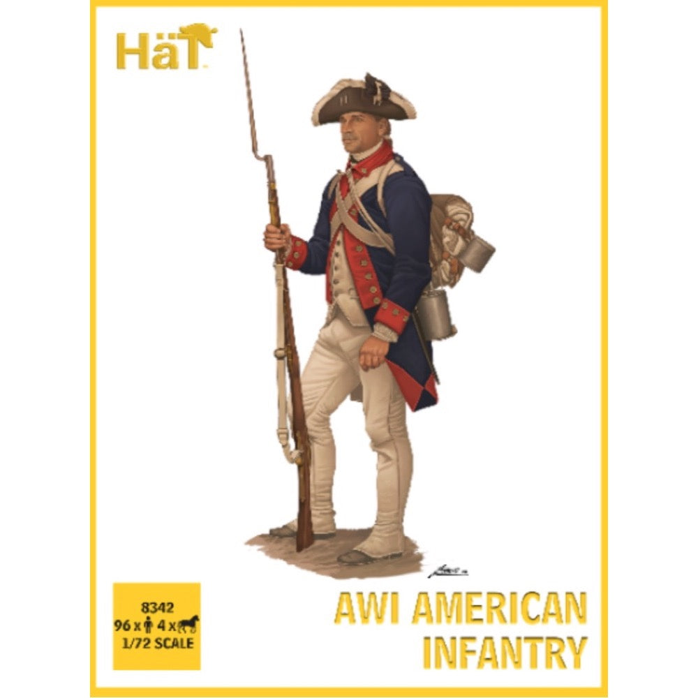 HAT Models 7342 1/72 American War of Independence American Infantry set 1