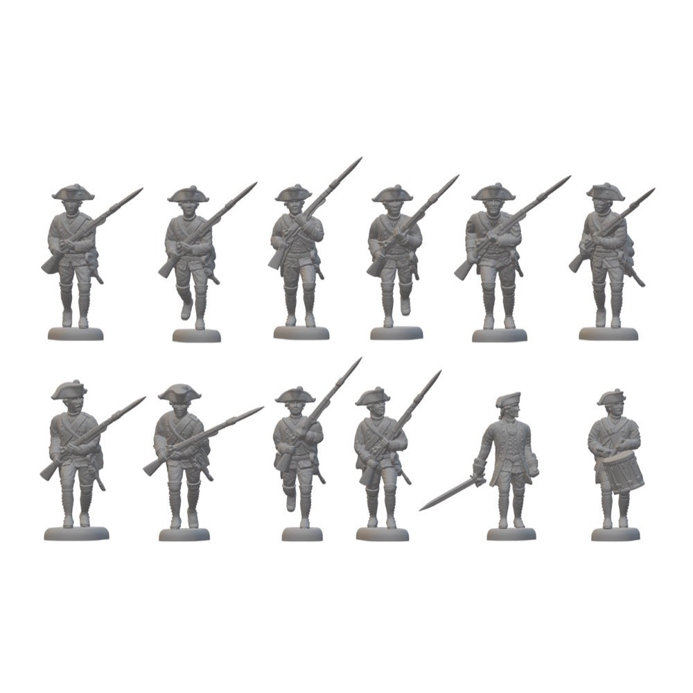 HAT 8348 1/72 Hessian Musketeers Charging American War Of Independence