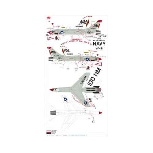 Hobby Master 1/72 F-8E Crusader 150326 USS Ticonderoga 1967
