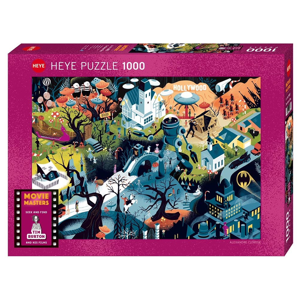 Heye 29882 Movie Masters Time Burton and his films Jigsaw Puzzle 1000pc