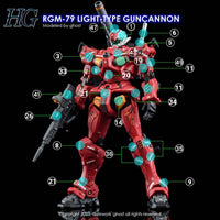 G-Rework CD-H-GQ07 Premium Decal for HG Light-type Guncannon