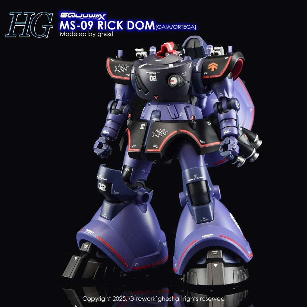 G-Rework CD-H-GQ08 Premium Decal for HG Rick Dom [GQX]
