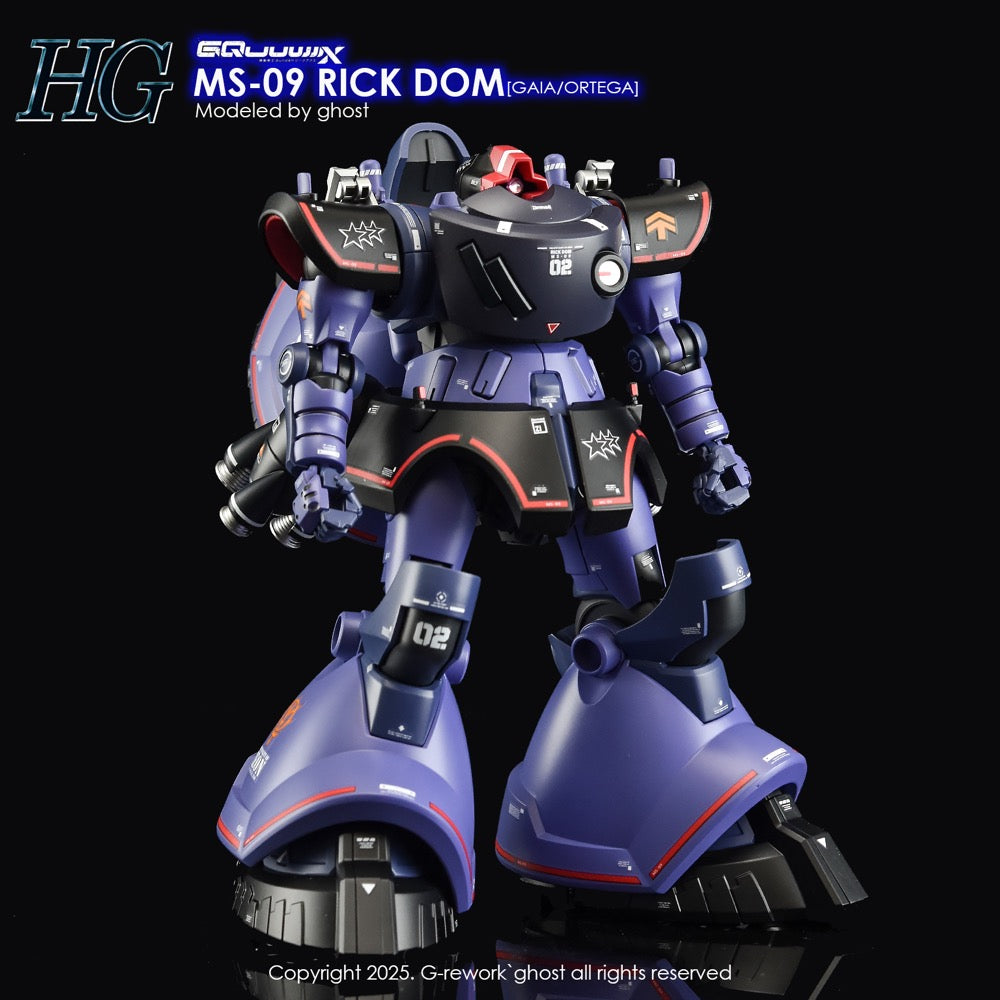 G-Rework CD-H-GQ08 Premium Decal for HG Rick Dom [GQX]