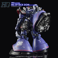 G-Rework CD-H-GQ08 Premium Decal for HG Rick Dom [GQX]