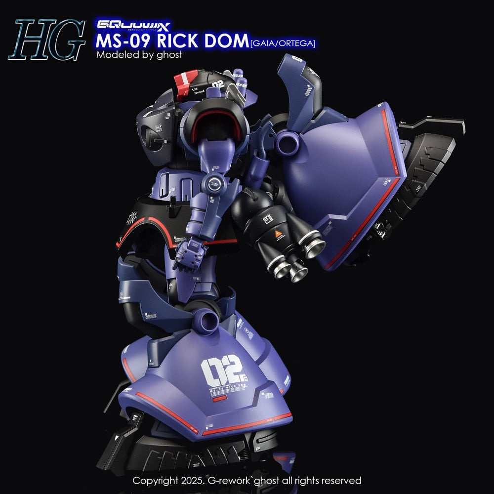 G-Rework CD-H-GQ08 Premium Decal for HG Rick Dom [GQX]