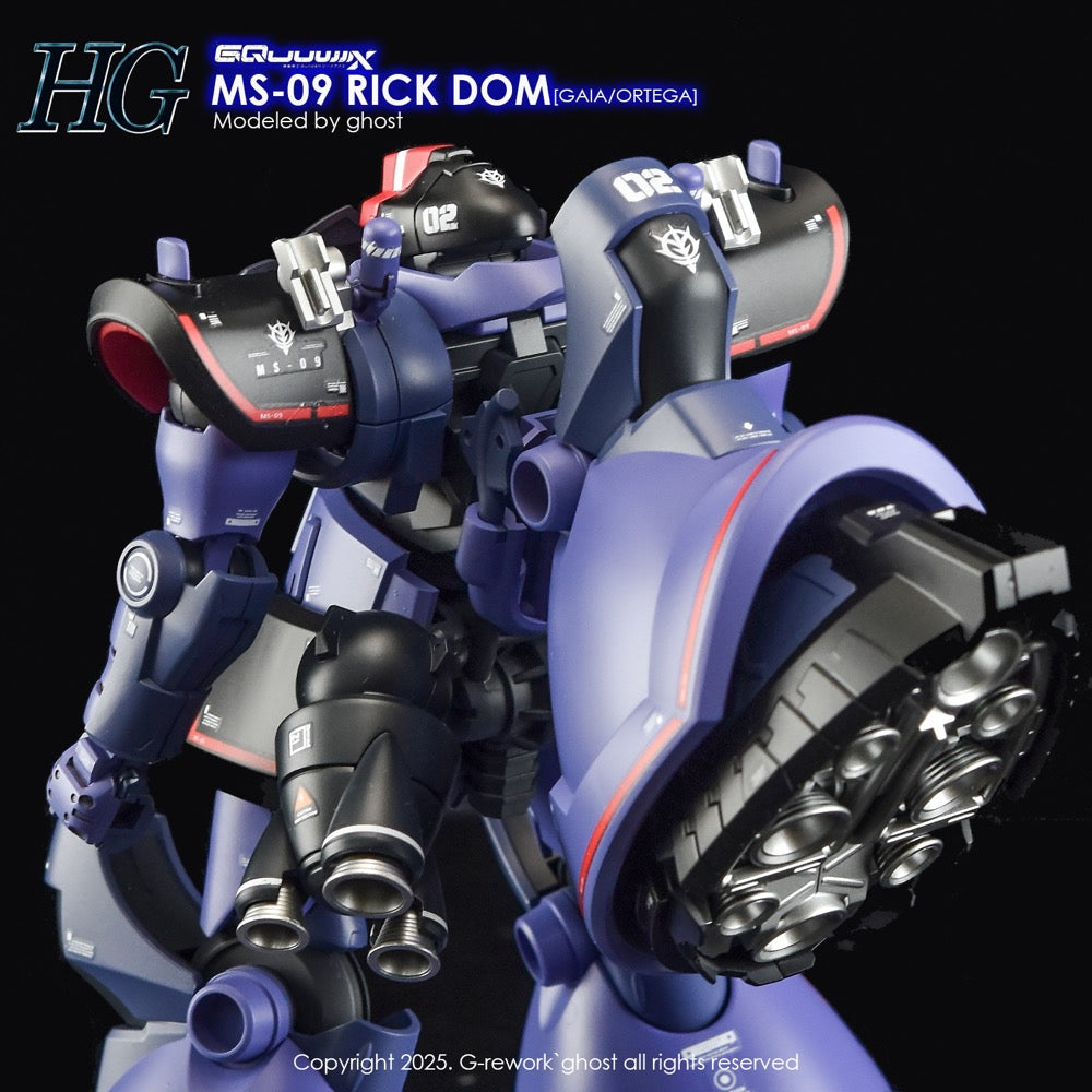 G-Rework CD-H-GQ08 Premium Decal for HG Rick Dom [GQX]