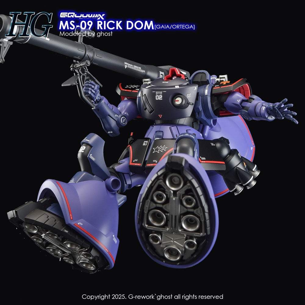 G-Rework CD-H-GQ08 Premium Decal for HG Rick Dom [GQX]