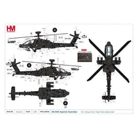 Hobby Master 1/72 AH-64E Apache Guardian 811 Taiwan Army Tiger Shark Yellow Eyes