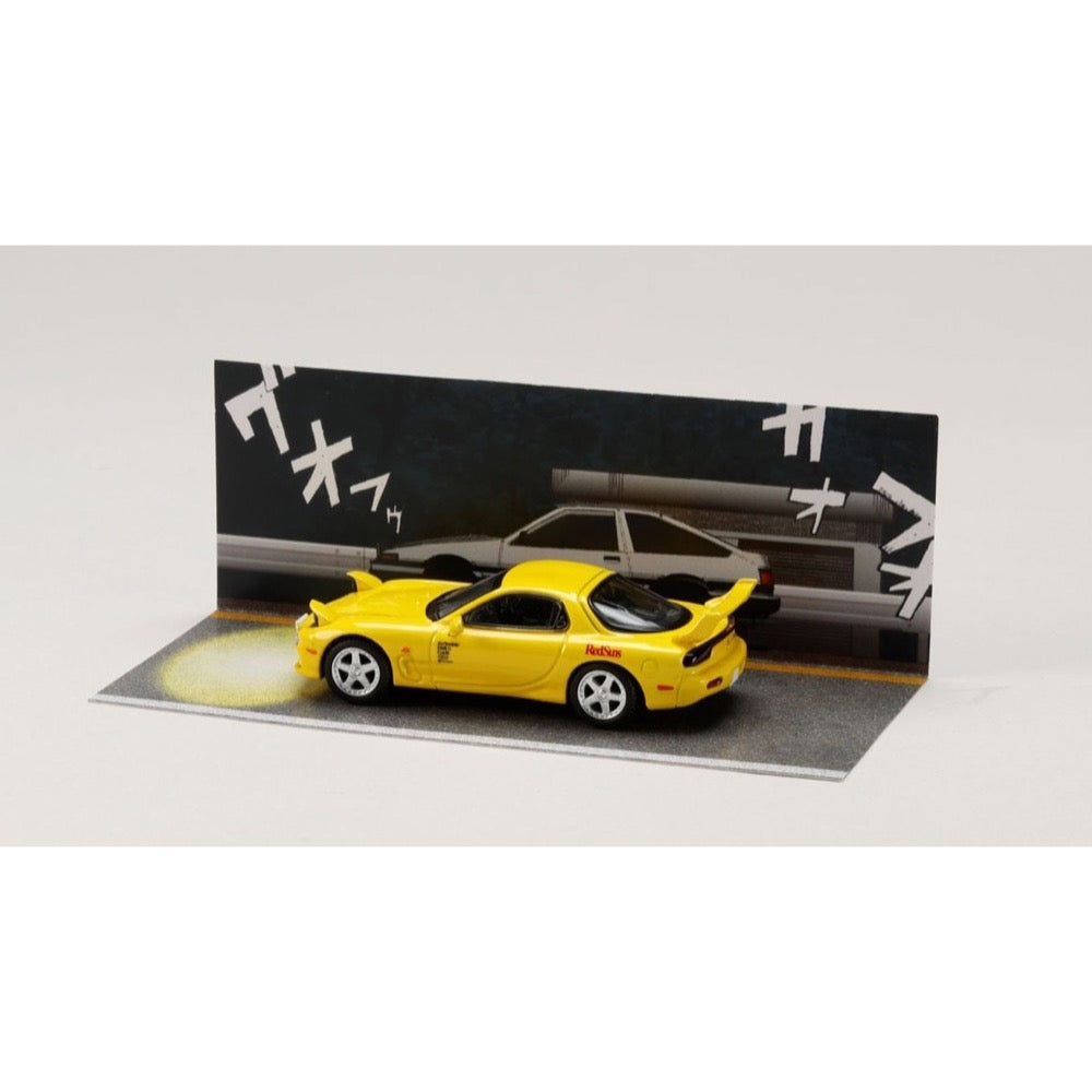 Hobby Japan DMD002A 1/64 Mazda RX-7 (FD3S) RedSuns Initial D Takahashi VS Takumi Fujiwara