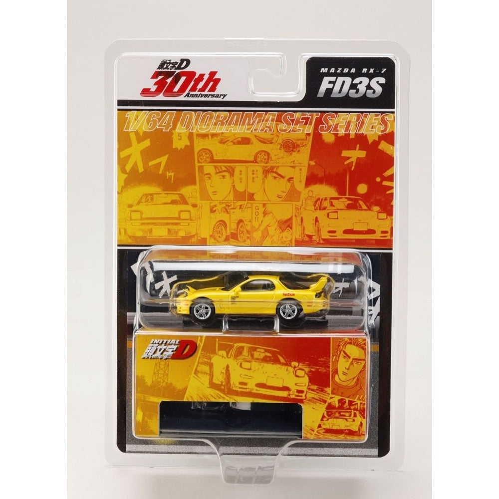Hobby Japan DMD002A 1/64 Mazda RX-7 (FD3S) RedSuns Initial D Takahashi VS Takumi Fujiwara