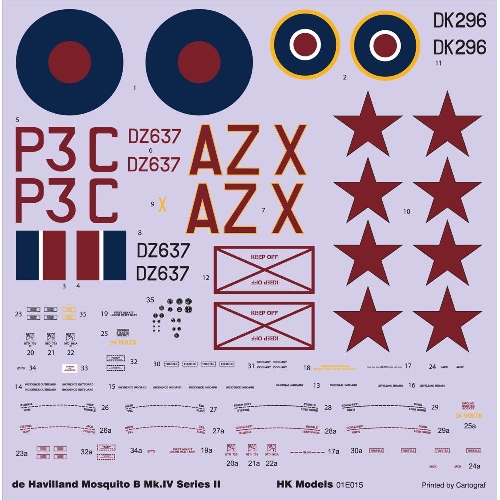 Hong Kong Models 01E015 1/32 De Havilland Mosquito B MK IV Series II 4897041570168