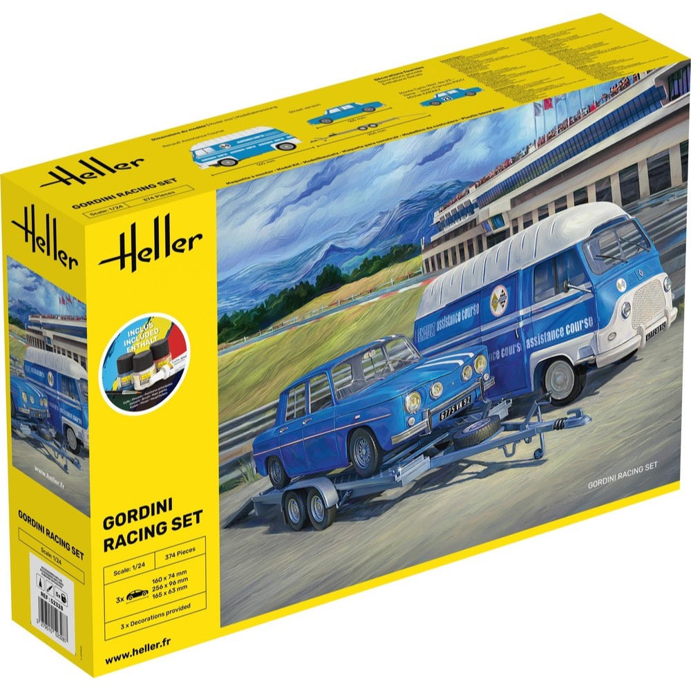 Heller HLL52328 1/24 Gordini Racing Set Starter Kit