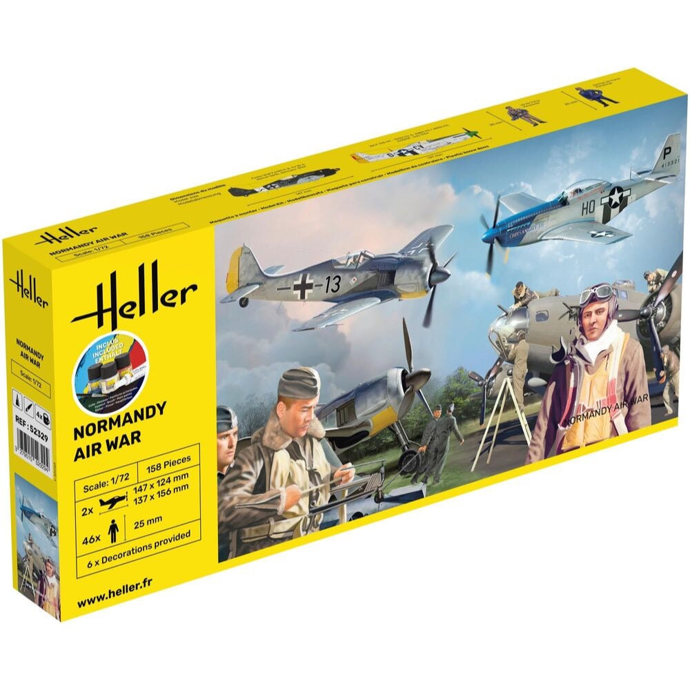 Heller HLL52329 1/72 P-51D & FW190 Normandy Air War Starter Kit