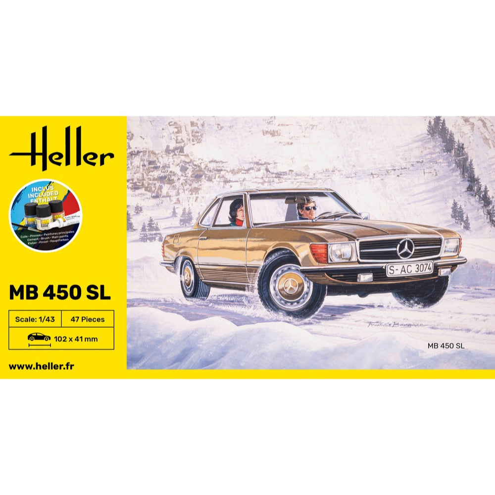 Heller HLL56171 1/43 Mercedes-Benz 450SL Starter Kit