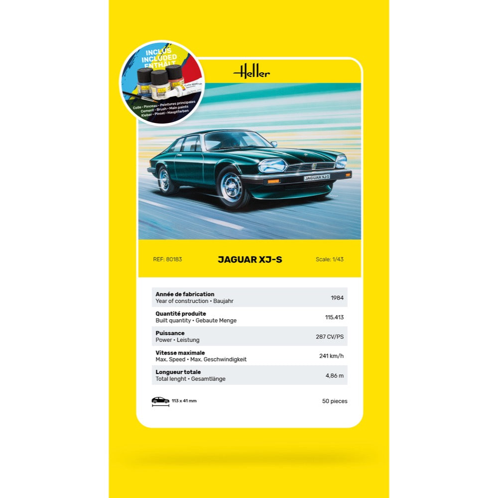 Heller HLL56183 1/43 Jaguar XJS Starter Kit