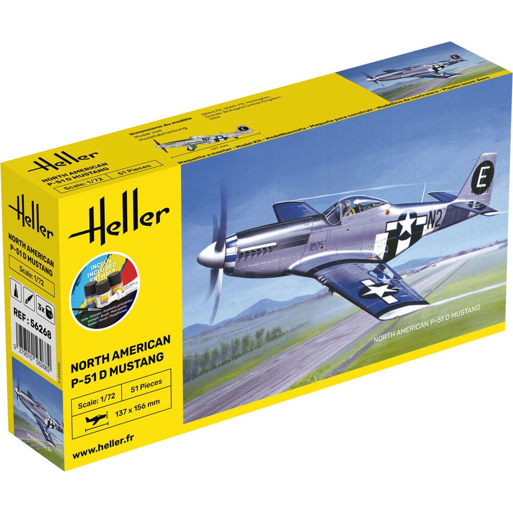 Heller HLL56268 1/72 P-51 Mustang Starter Kit