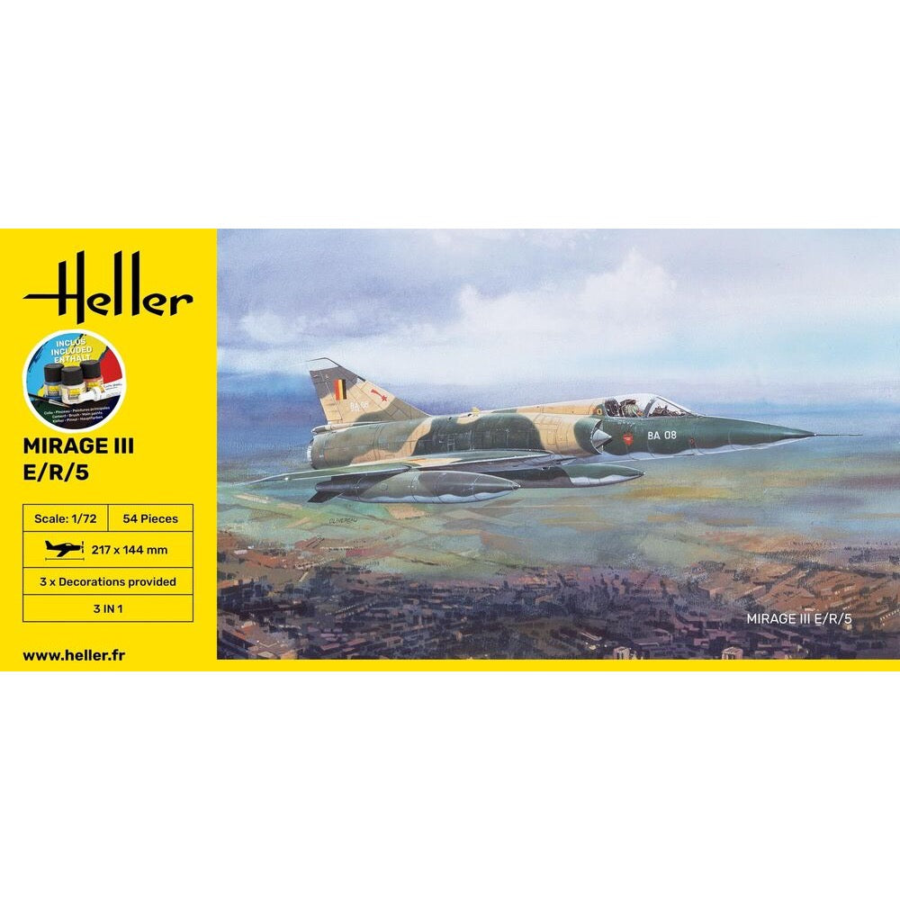 Heller HLL56323 1/72 Mirage III E/R/5 Starter Kit