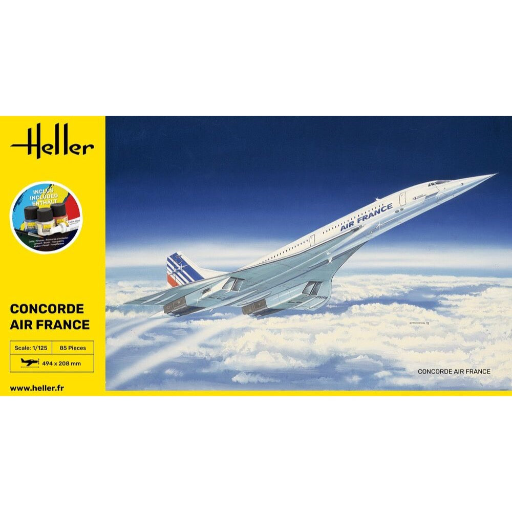 Heller HLL56445 1/125 Concorde Starter Kit