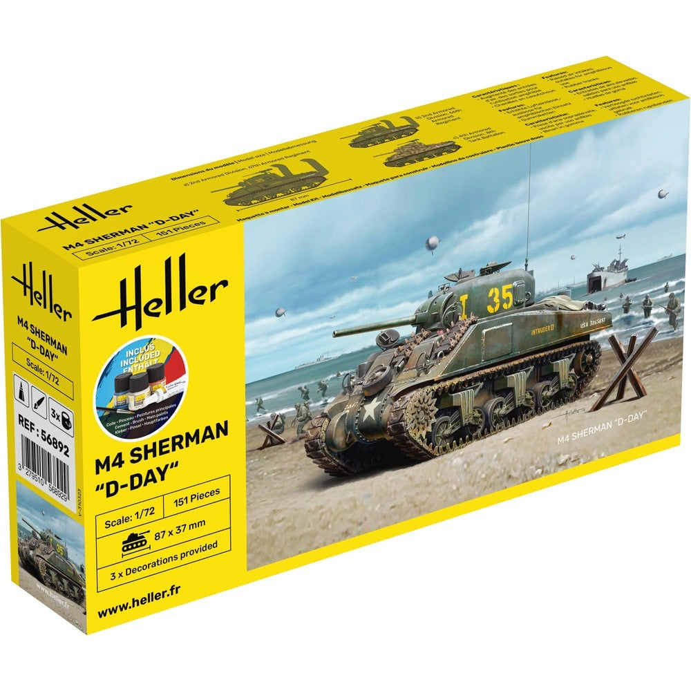 Heller HLL56892 1/72 M4 Sherman "D-Day" Starter Kit