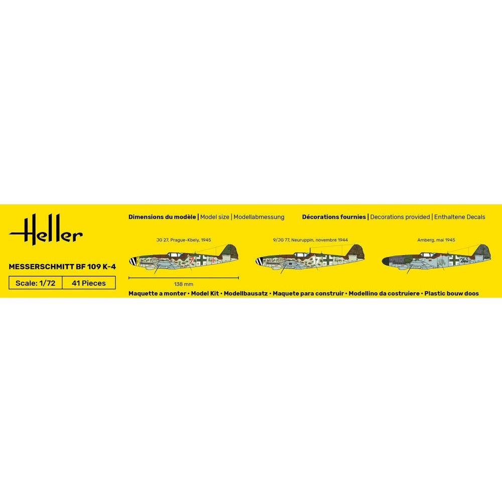 Heller HLL80229 1/72 Messerschmitt Bf 109 K-4