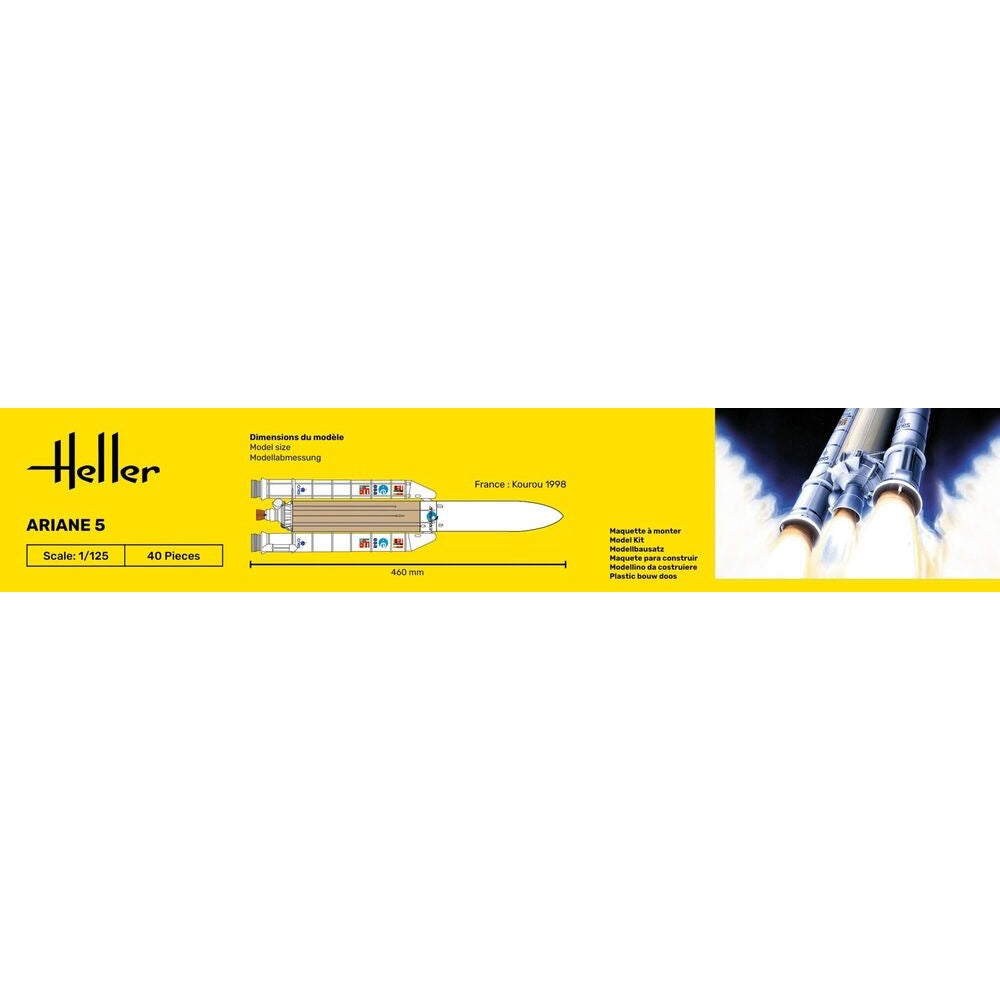 Heller HLL80441 1/125 Ariane 5 Launch Rocket