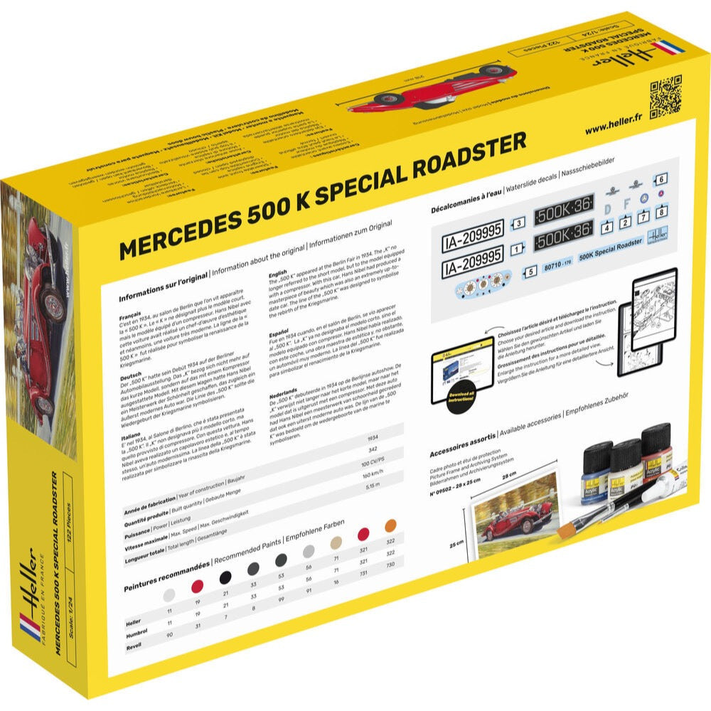 Heller HLL80710 1/24 Mercedes-Benz 500 K Special Roadster