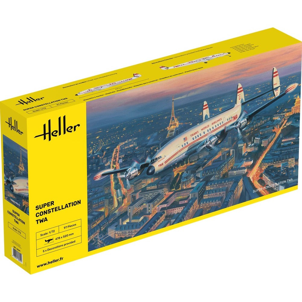 Heller HLL82391 1/72 Lockheed Super Constellation TWA