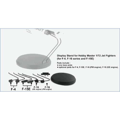 Hobby Master HS0004 1/72 Display Stand for Hobby Master 1/72 Jet Fighters for F-4 F-16 series and F-15E