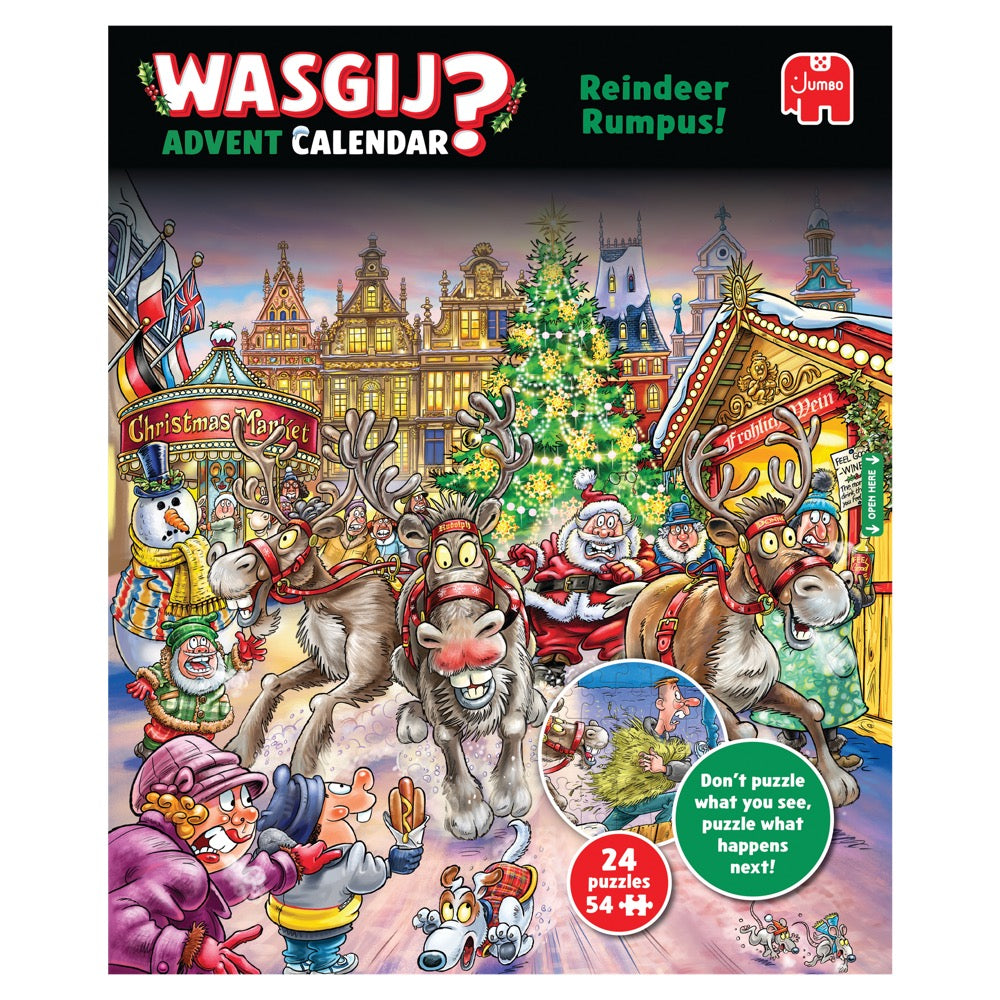 Holdson Wasgij Reindeer Rumpus Jumbo Christmas Advent Calendar