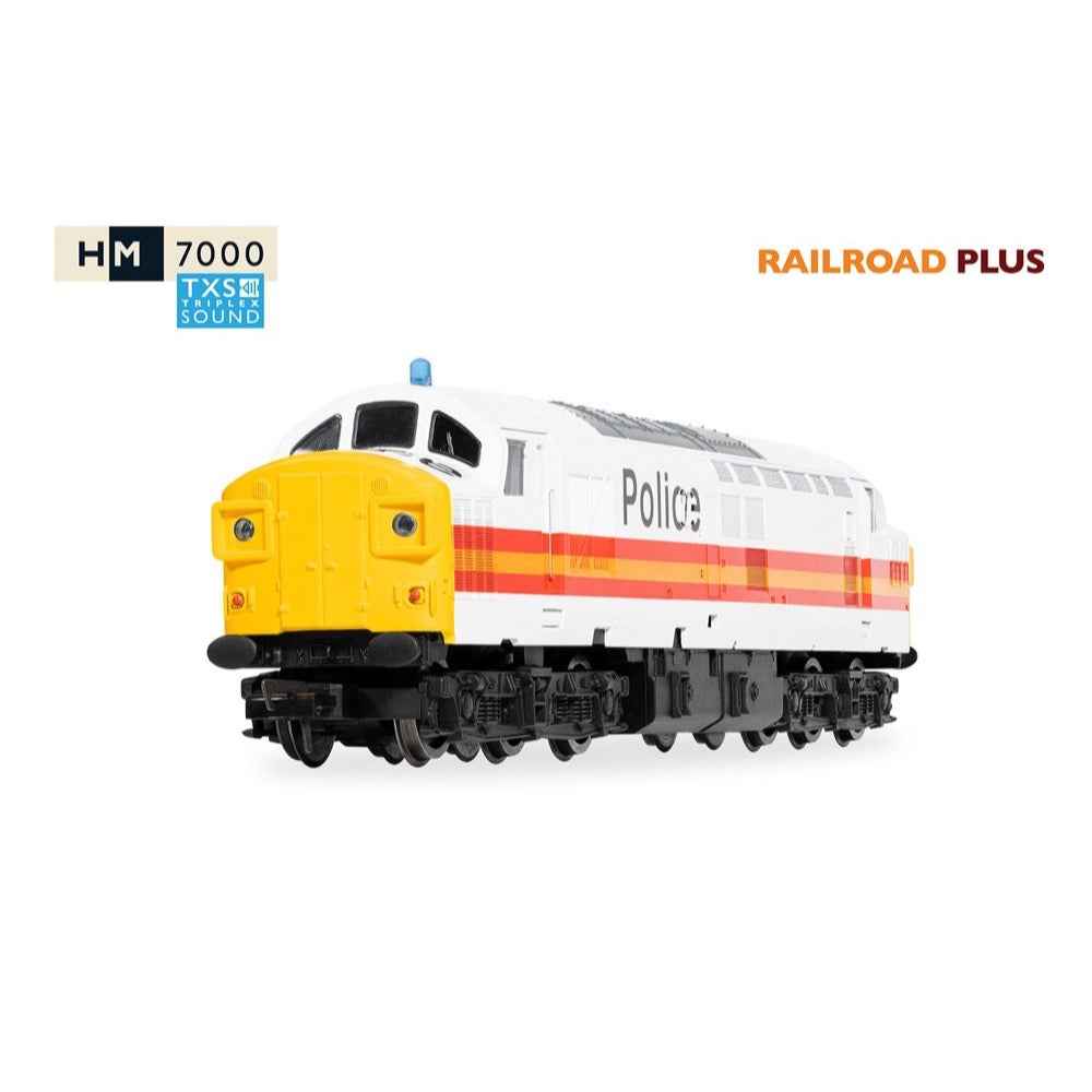 Hornby R30435TXS OO RailRoad BR Class 37 '37093' Police Livery DCC Sound Fitted