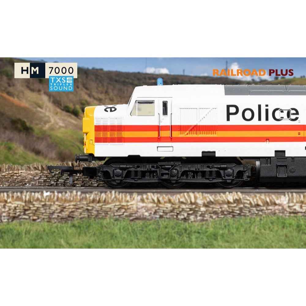 Hornby R30435TXS OO RailRoad BR Class 37 '37093' Police Livery DCC Sound Fitted