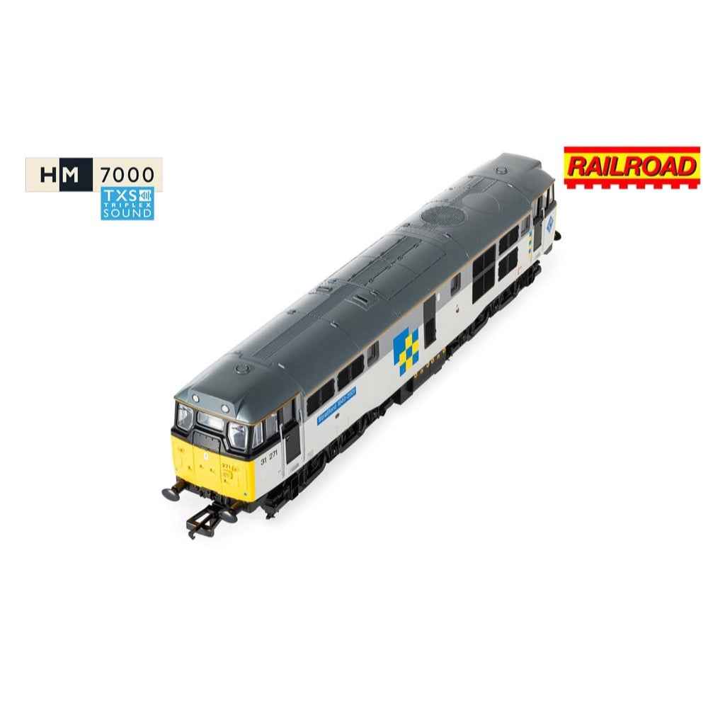 Hornby R30439TXS OO RailRoad TLF Construction Class 31 '31271' Stratford DCC Sound Fitted