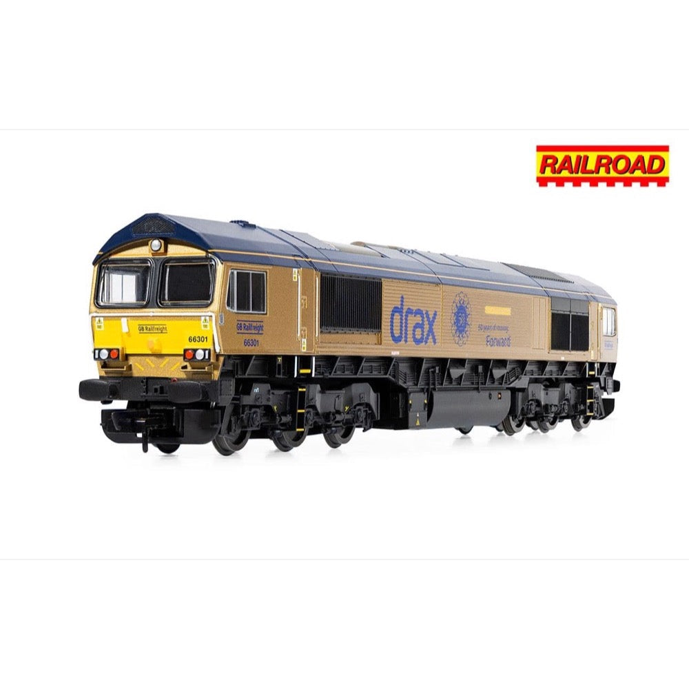 Hornby Railroad GB Railfreight Class 66 No.66301 Drax Power Station 50 Gold Livery