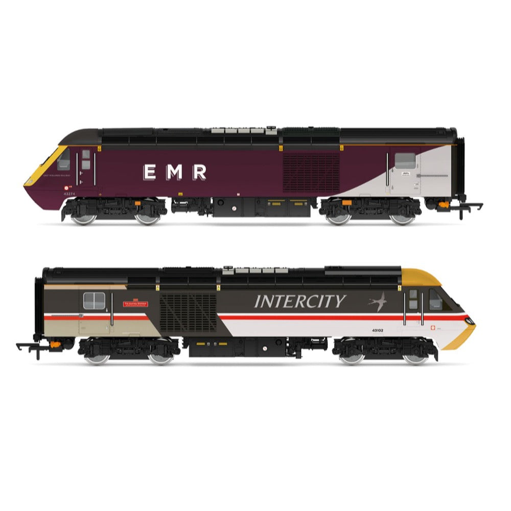 Hornby R30505 OO East Midlands Railway Class 43 HST EMR & Intercity Diesel Locomotive Train Pack