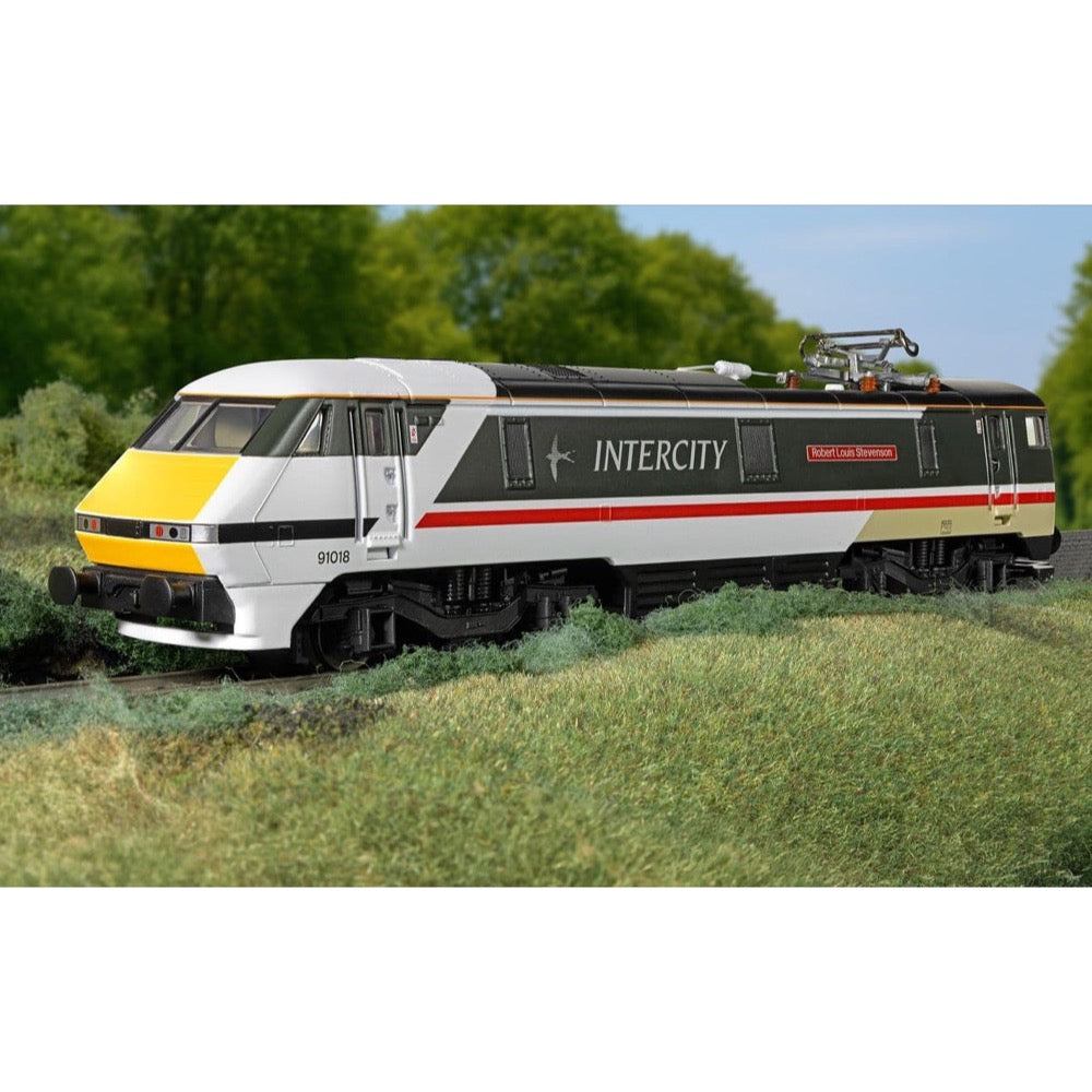 Hornby R30527 OO RailRoad BR Intercity Class 91 'Robert Louis Stevenson' 91018 Locomotive