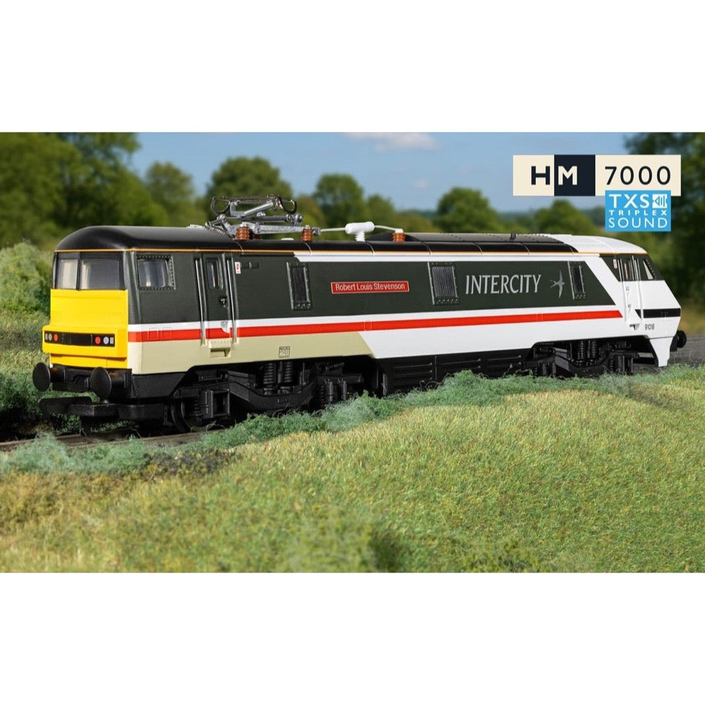 Hornby R30527TXS OO RailRoad BR Intercity Class 91 'Robert Louis Stevenson' 91018 DCC Sound Fitted