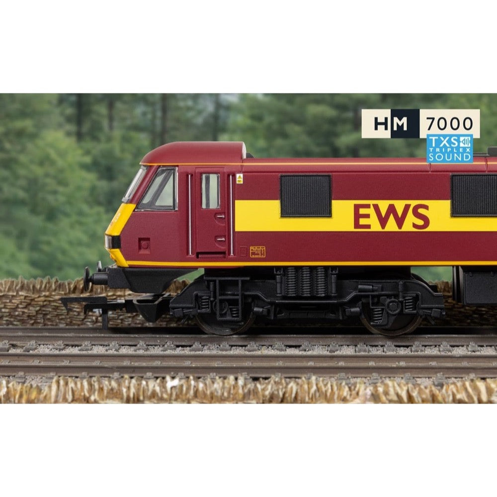 Hornby R30528TXS OO RailRoad EWS Class 90 'Collingwood 90020' Locomotive DCC Sound Fitted