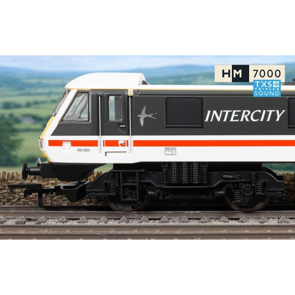Hornby R30529TXS OO RailRoad BR Intercity Class 90 'Royal Scot' 90001 Locomotive DCC Sound Fitted