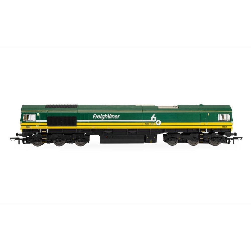 Hornby R30531 OO RailRoad Freightliner Class 66 'Freightliner 60' 66601 Locomotive