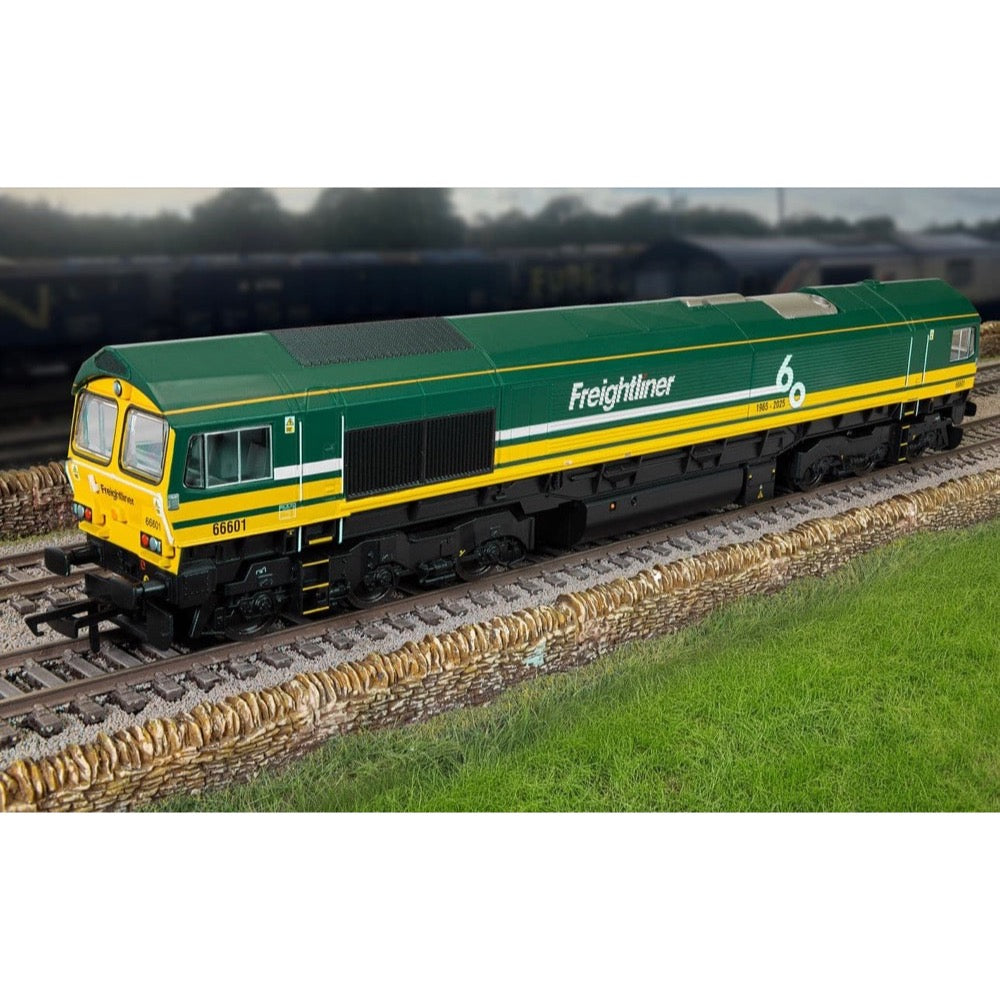 Hornby R30531 OO RailRoad Freightliner Class 66 'Freightliner 60' 66601 Locomotive