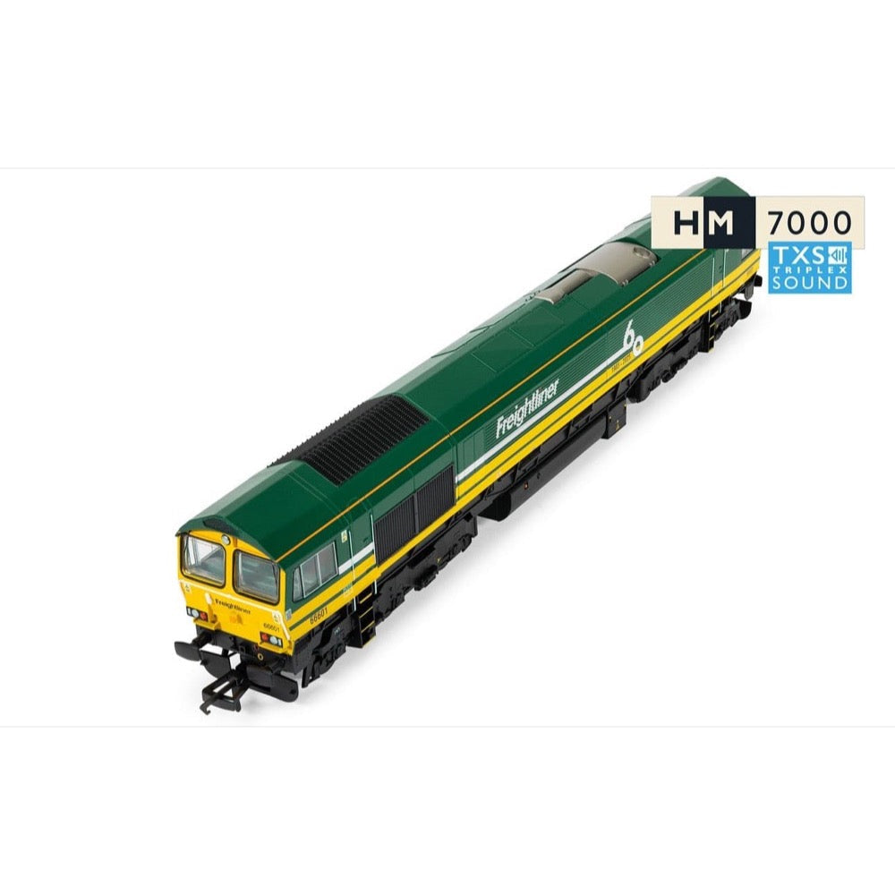 Hornby R30531TXS OO RailRoad Freightliner Class 66 'Freightliner 60' 66601 Locomotive DCC Sound Fitted