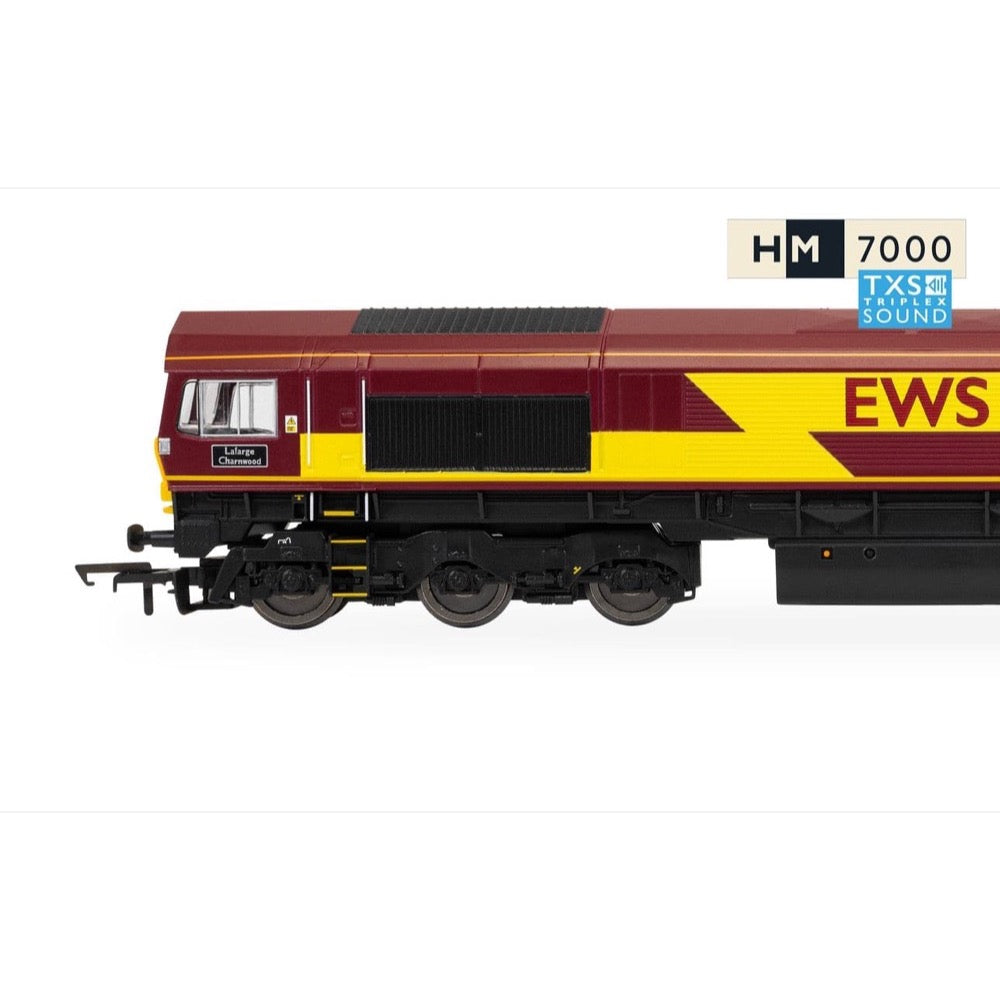 Hornby R30532TXS OO RailRoad EWS Class 66 'Lafarge Charnwood' 66022 Locomotive DCC Sound Fitted