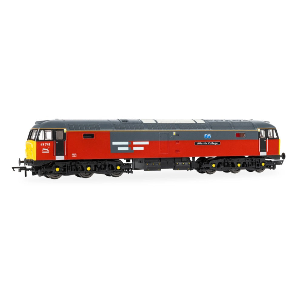 Hornby R30543 OO RailRoad RES Class 47 'Atlantic Collage' 47749 Locomotive