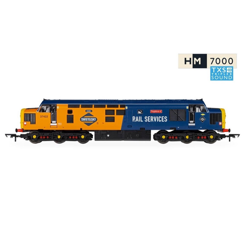 Hornby R30544TXS OO RailRoad Rail Services Class 37 'Pegasus' 37422 DCC Sound Fitted