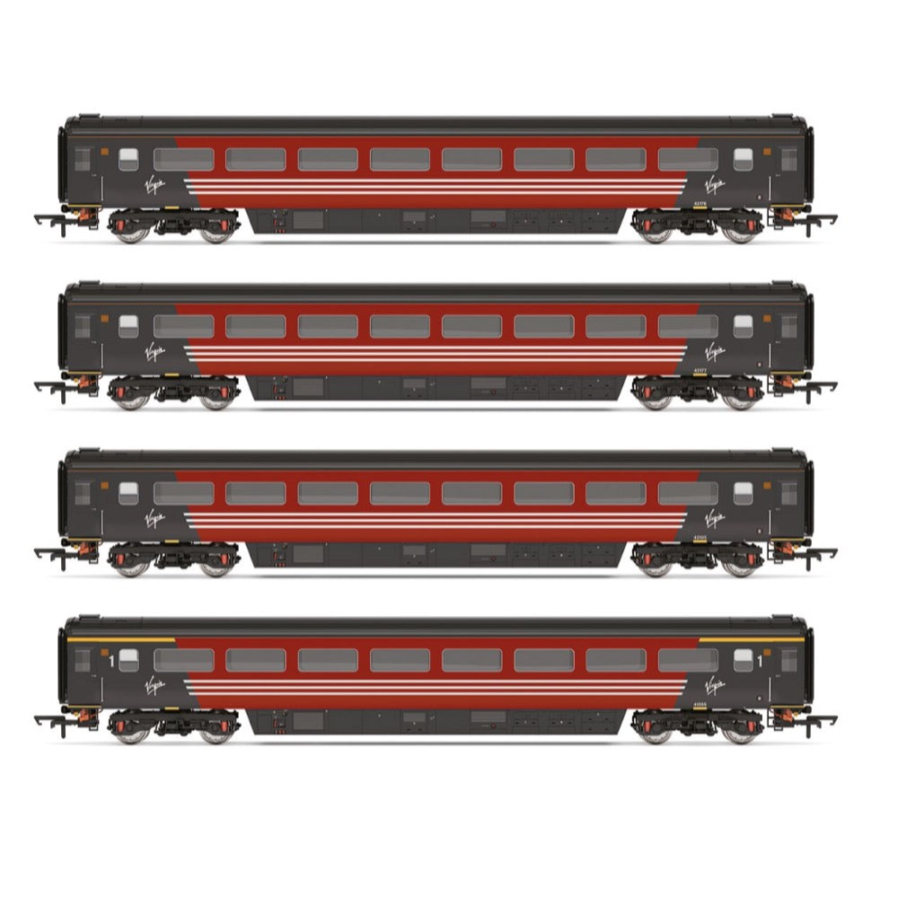 Hornby R40569 OO Virgin Intercity Mk3 4 Car Coach Pack