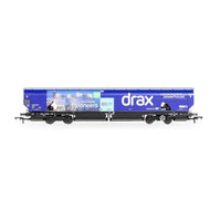 Hornby R60177A OO Drax Biomass Wagon Pack, 83700698083-8 & 83700698158-8