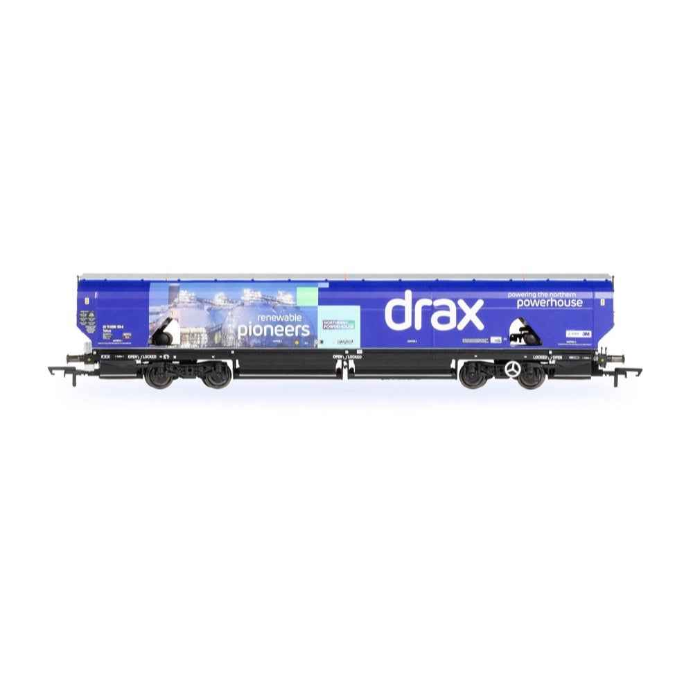 Hornby R60177A OO Drax Biomass Wagon Pack, 83700698083-8 & 83700698158-8
